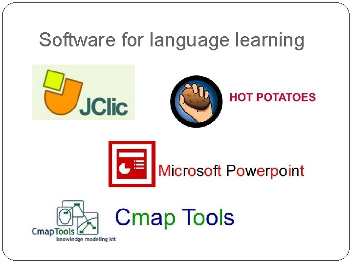 Software for language learning 