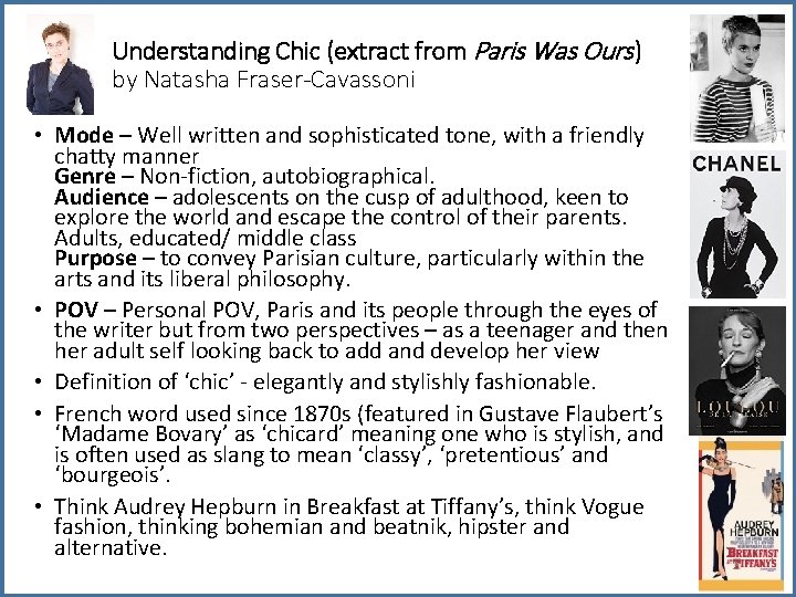 Understanding Chic (extract from Paris Was Ours ) by Natasha Fraser-Cavassoni • Mode –