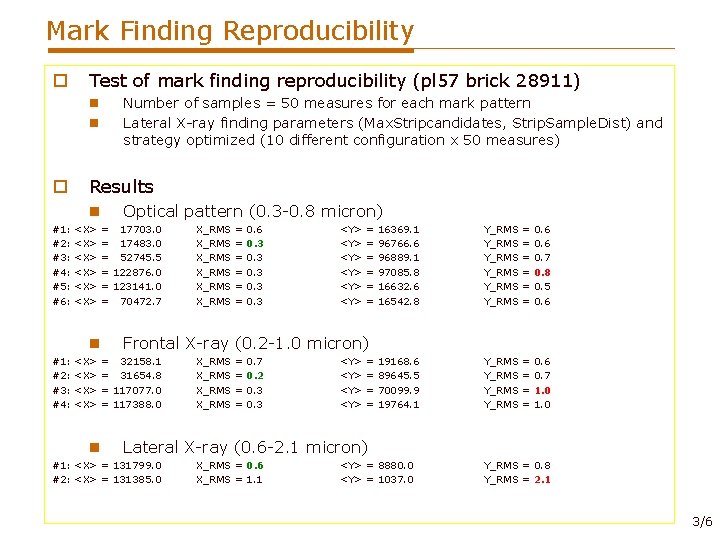 Fiducial Mark Finding With Ess Flex Map X