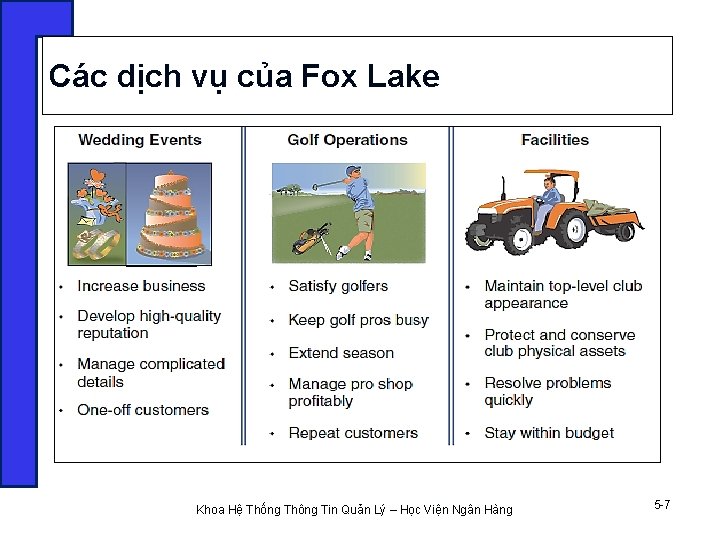 Các dịch vụ của Fox Lake Khoa Hệ Thống Thông Tin Quản Lý –