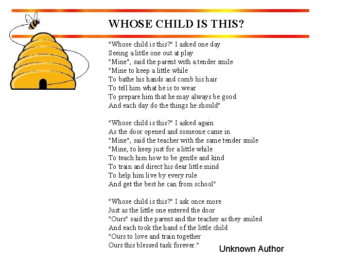WHOSE CHILD IS THIS? "Whose child is this? " I asked one day Seeing WHOSE CHILD IS THIS? "Whose child is this? " I asked one day Seeing