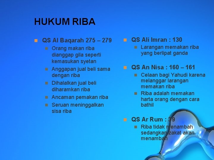 Jenis Riba Dalam Aktifitas Ekonomi - PRINSIP EKONOMI 6 ...