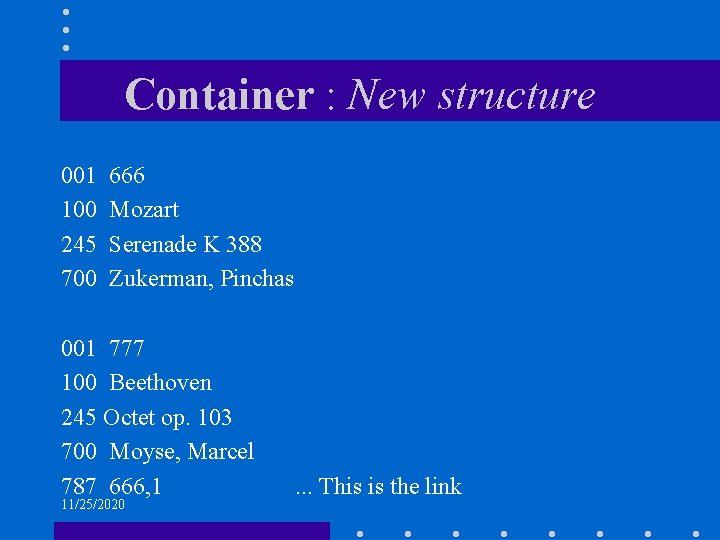 Container : New structure 001 100 245 700 666 Mozart Serenade K 388 Zukerman,