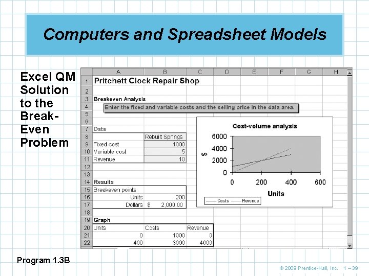 how to use excel qm linear programming