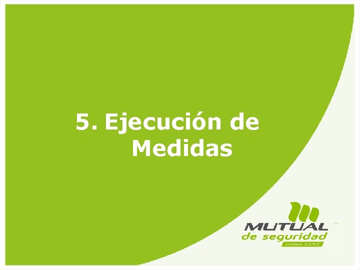 5. Ejecución de Medidas Cuenta 2012 y Lineamientos 2013 