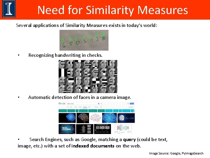 Need for Similarity Measures Several applications of Similarity Measures exists in today’s world: •