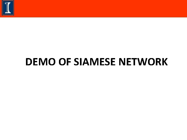 DEMO OF SIAMESE NETWORK 