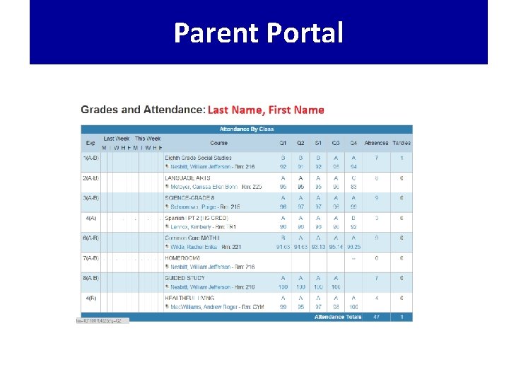 Parent Portal 