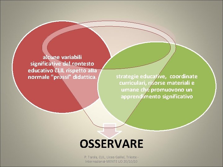 alcune variabili significative del contesto educativo CLIL rispetto alla normale “prassi” didattica. strategie educative, alcune variabili significative del contesto educativo CLIL rispetto alla normale “prassi” didattica. strategie educative,