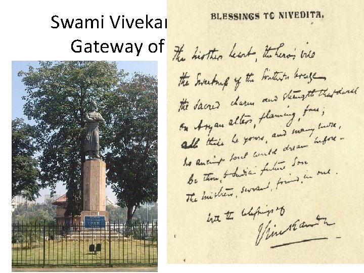Swami Vivekananda statue near Gateway of India, Mumbai. Swami Vivekananda statue near Gateway of India, Mumbai.