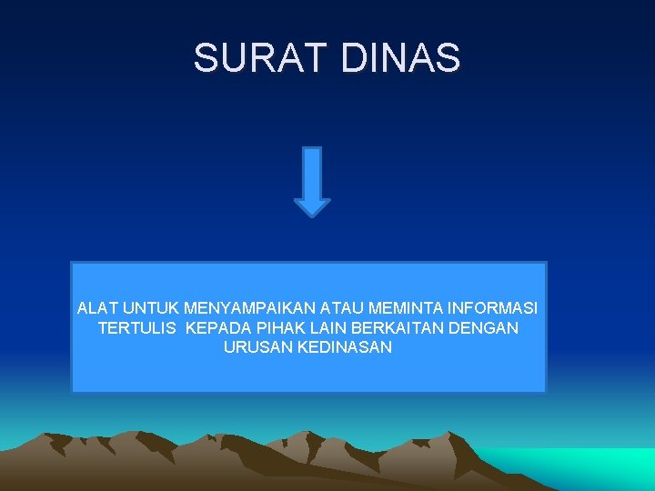 SURAT DINAS ALAT UNTUK MENYAMPAIKAN ATAU MEMINTA INFORMASI TERTULIS KEPADA PIHAK LAIN BERKAITAN DENGAN SURAT DINAS ALAT UNTUK MENYAMPAIKAN ATAU MEMINTA INFORMASI TERTULIS KEPADA PIHAK LAIN BERKAITAN DENGAN