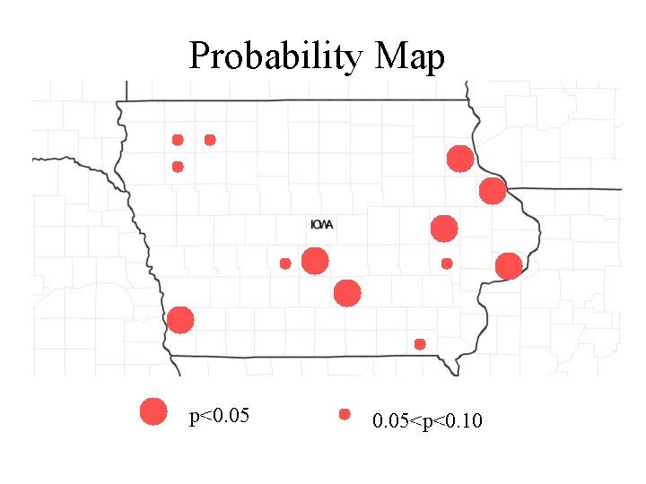 Probability Map p<0. 05<p<0. 10 