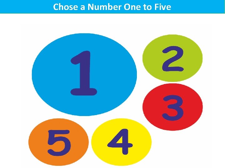 Chose a Number One to Five 