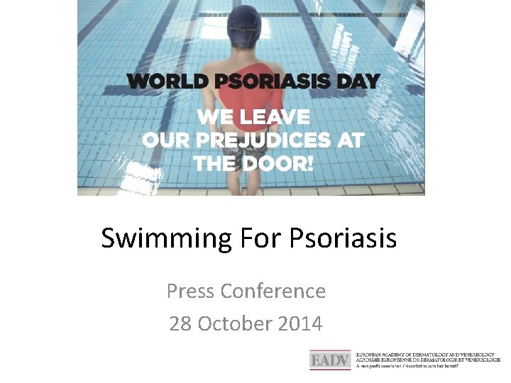 Swimming For Psoriasis Press Conference 28 October 2014 