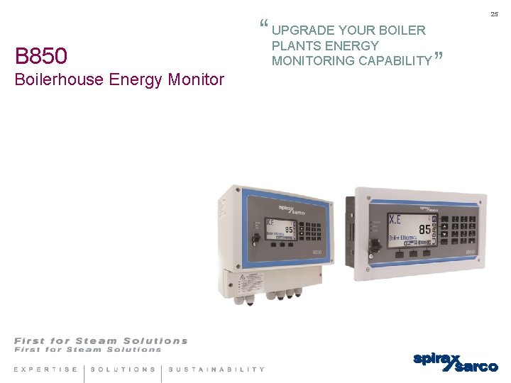 B 850 Boilerhouse Energy Monitor The B 850 offers a cost effective solution for