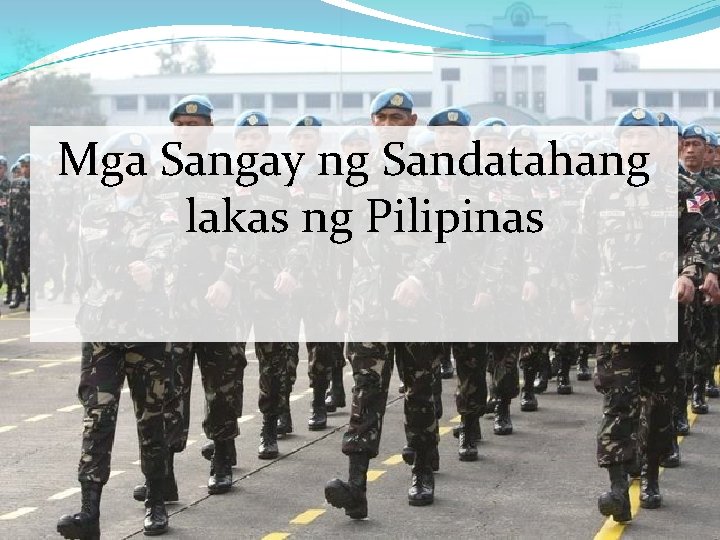Mga Sangay ng Sandatahang lakas ng Pilipinas 