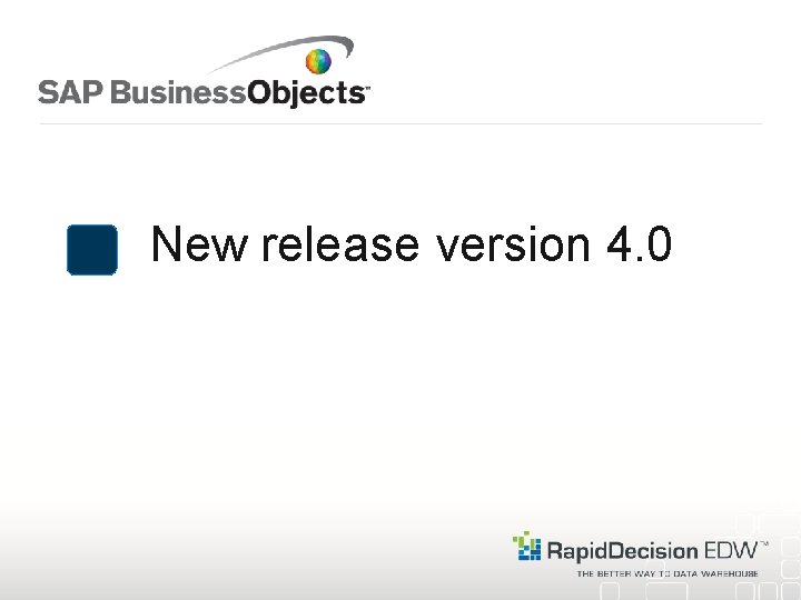 New release version 4. 0 