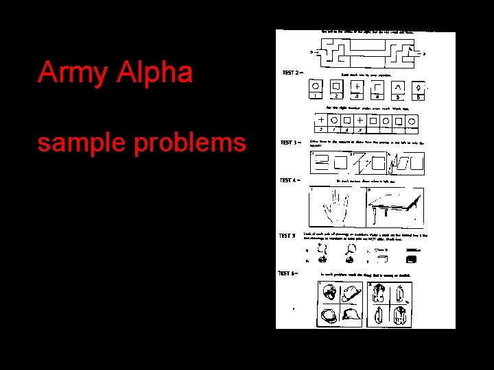 Army Alpha sample problems Army Alpha sample problems