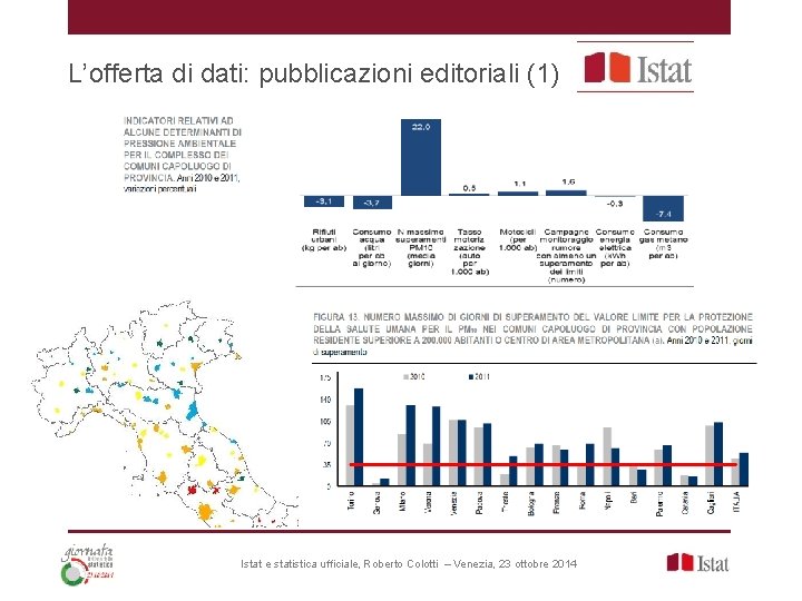 L’offerta di dati: pubblicazioni editoriali (1) Istat e statistica ufficiale, Roberto Colotti – Venezia,