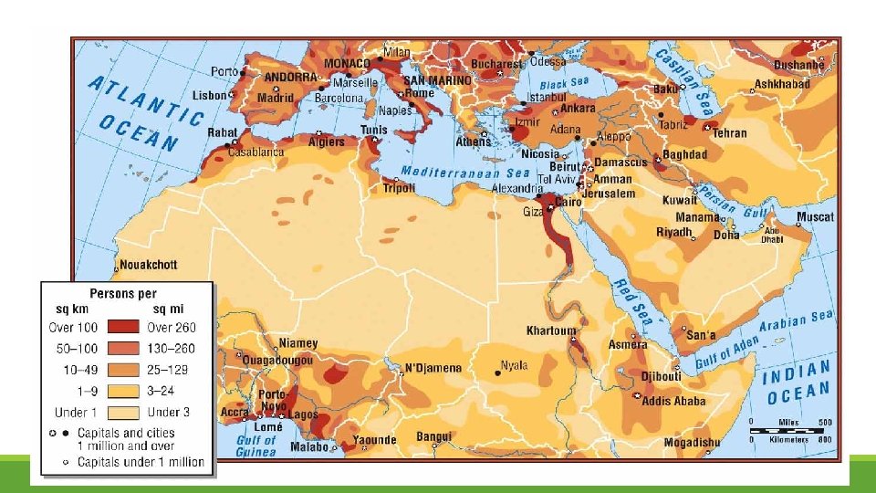 Population Density The number of that live in a square area. Population Density The number of that live in a square area.