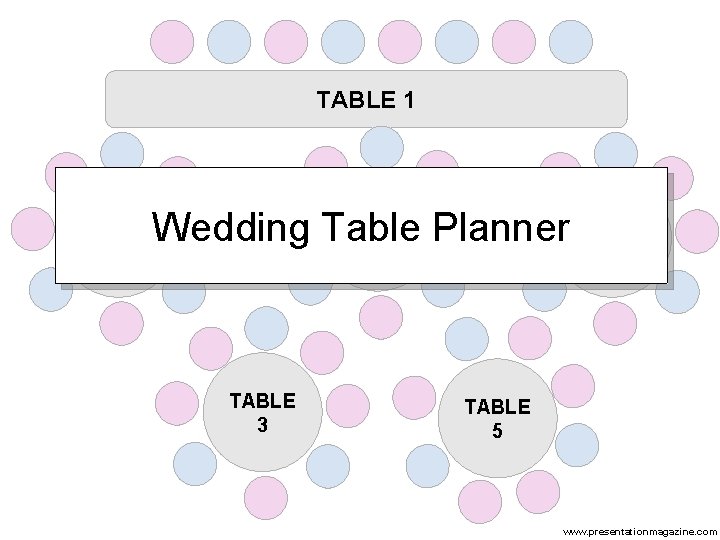TABLE 1 TABLE 2 Wedding Table Planner TABLE 6 TABLE 4 TABLE 3 TABLE