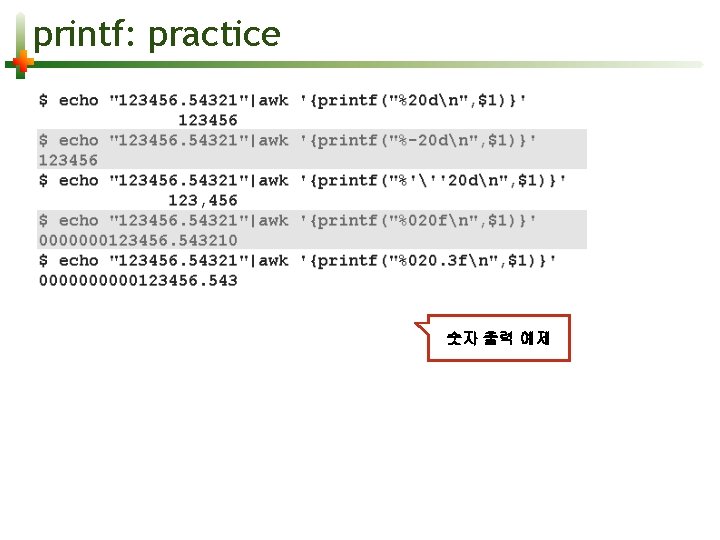 printf: practice 숫자 출력 예제 