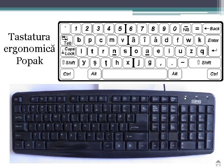 Tastatura ergonomică Popak 