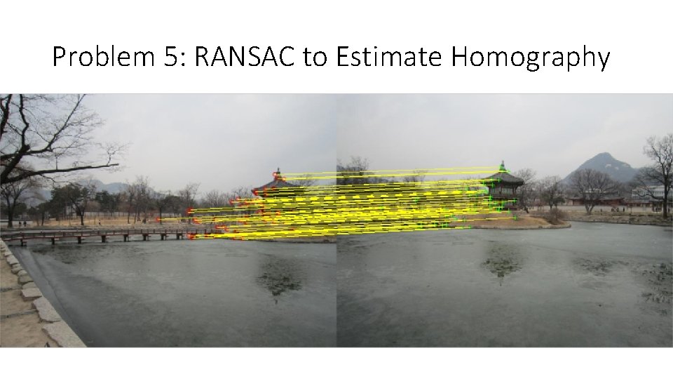 Problem 5: RANSAC to Estimate Homography Problem 5: RANSAC to Estimate Homography
