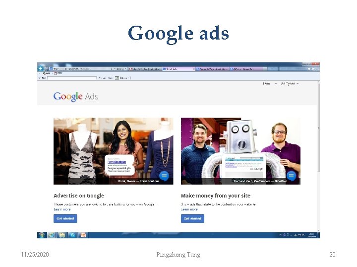 Google ads 11/25/2020 Pingzhong Tang 20 