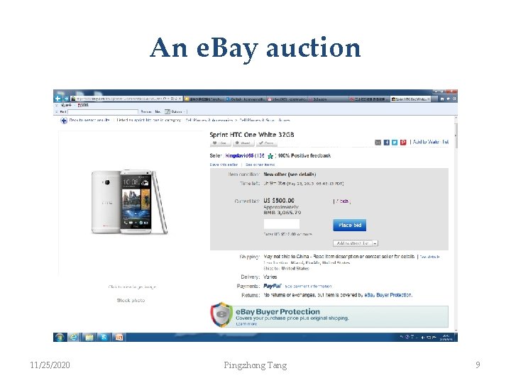 An e. Bay auction 11/25/2020 Pingzhong Tang 9 