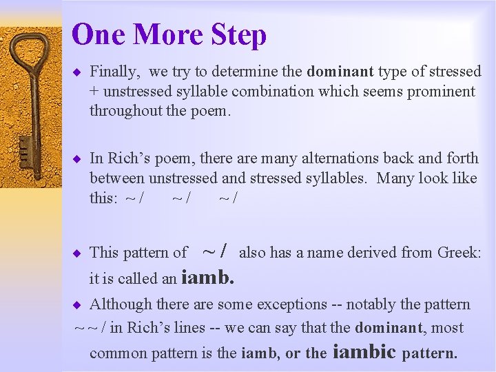 One More Step ¨ Finally, we try to determine the dominant type of stressed