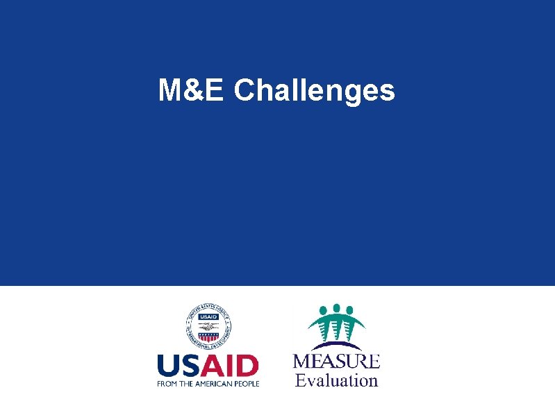 M&E Challenges 