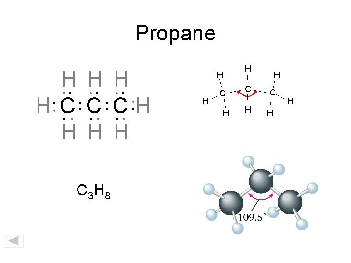 Propane H H C C CH H C 3 H 8 H H C