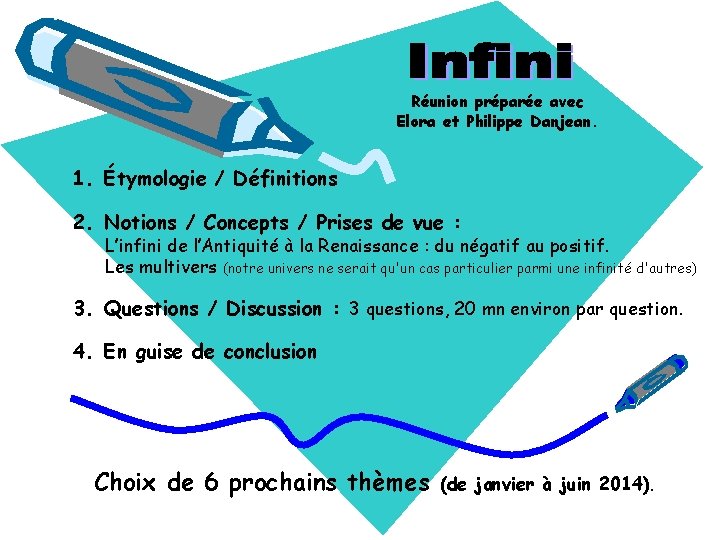 Réunion préparée avec Elora et Philippe Danjean. 1. Étymologie / Définitions 2. Notions /