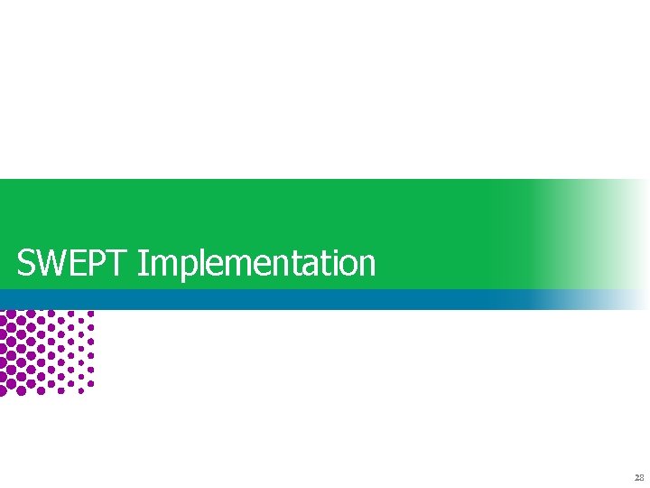 SWEPT Implementation NEPA Assignment: Moving Forward with FDOT in the Driver’s Seat 28 