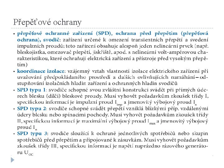 Přepěťové ochrany 