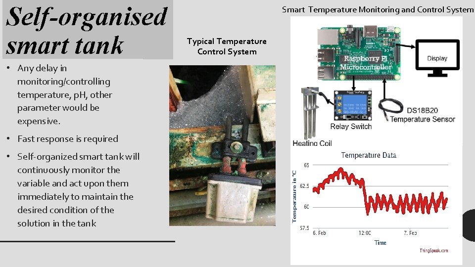 Self-organised smart tank • Any delay in monitoring/controlling temperature, p. H, other parameter would Self-organised smart tank • Any delay in monitoring/controlling temperature, p. H, other parameter would