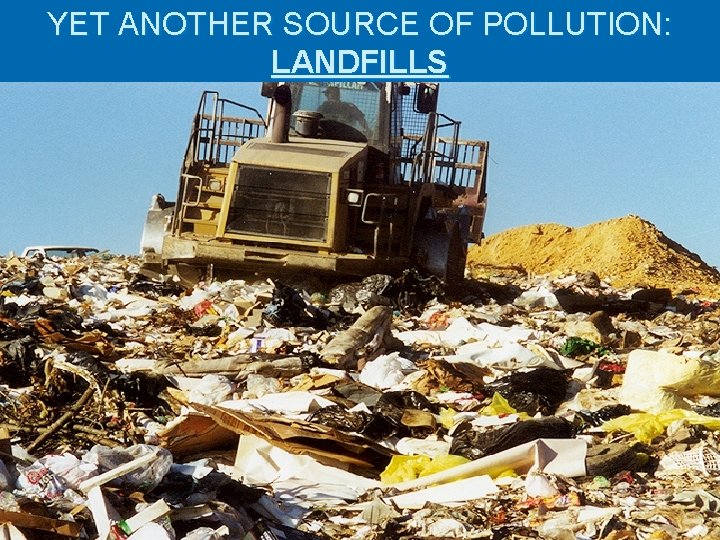 YET ANOTHER SOURCE OF POLLUTION: LANDFILLS 