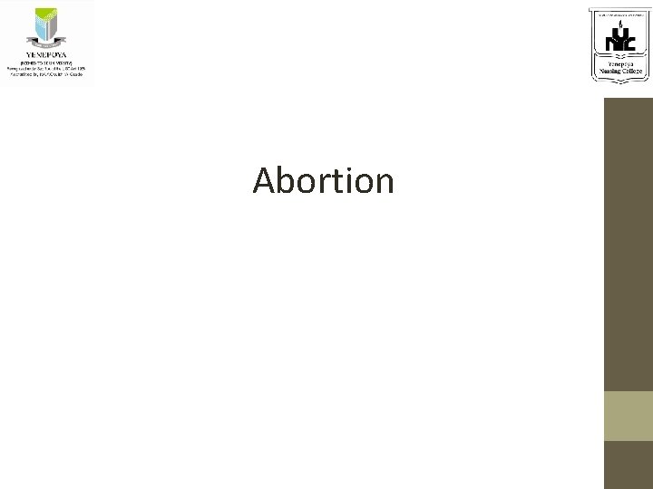 Abortion 