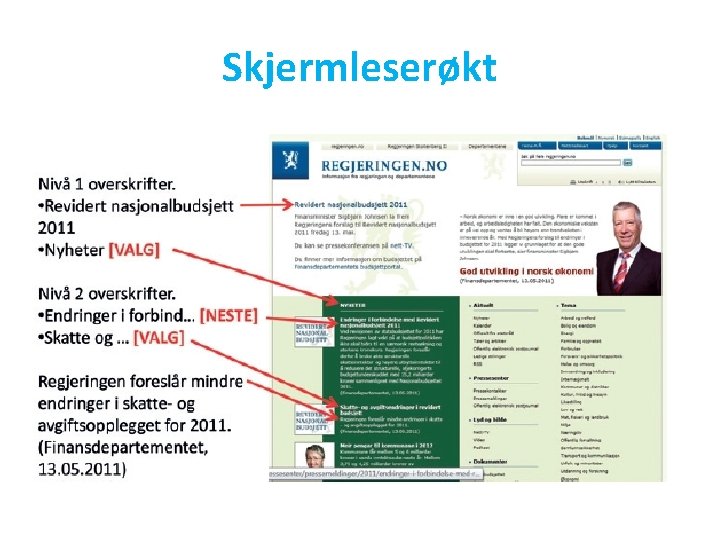 Skjermleserøkt 