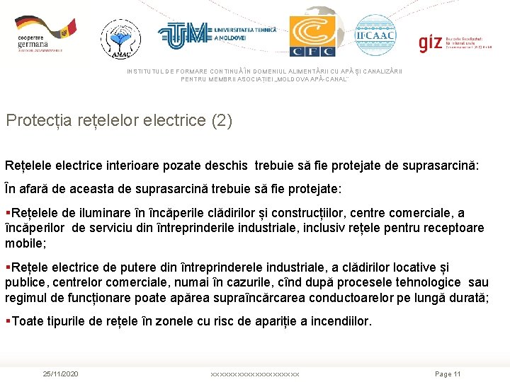 INSTITUTUL DE FORMARE CONTINUĂ ÎN DOMENIUL ALIMENTĂRII CU APĂ ŞI CANALIZĂRII PENTRU MEMBRII ASOCIAȚIEI INSTITUTUL DE FORMARE CONTINUĂ ÎN DOMENIUL ALIMENTĂRII CU APĂ ŞI CANALIZĂRII PENTRU MEMBRII ASOCIAȚIEI