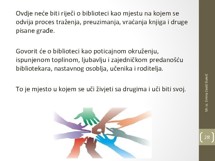 Ovdje neće biti riječi o biblioteci kao mjestu na kojem se odvija proces traženja,