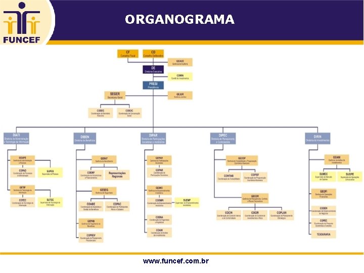 ORGANOGRAMA 6 www. funcef. com. br 