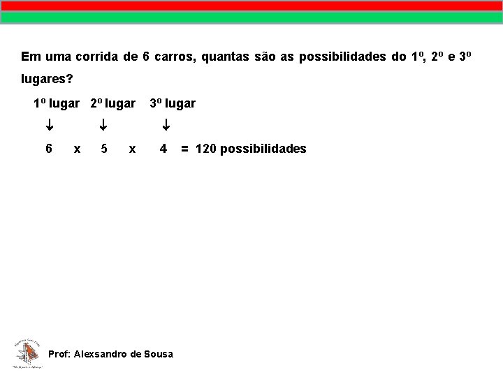 MATEMÁTICA, 9º Ano Pontos no plano cartesiano/pares ordenados Em uma corrida de 6 carros,