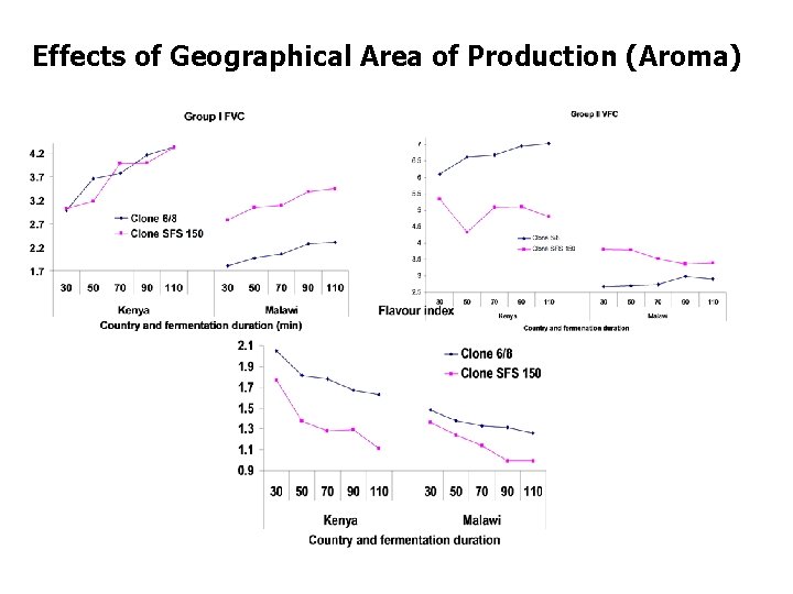 Effects of Geographical Area of Production (Aroma) Effects of Geographical Area of Production (Aroma)