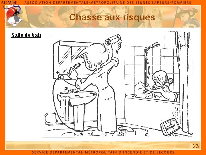 Chasse aux risques Salle de bains : 23 