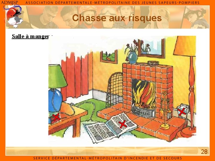 Chasse aux risques Salle à manger : 28 