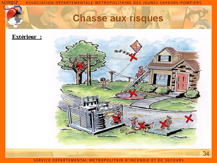 Chasse aux risques Extérieur : 34 