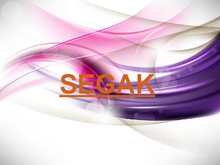 SEGAK SEGAK