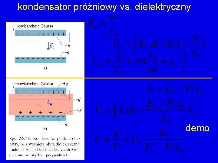 kondensator próżniowy vs. dielektryczny demo 